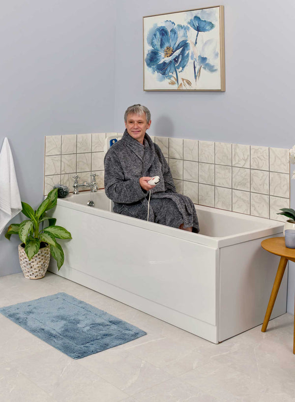 Elixir Pro Bath Lift in use