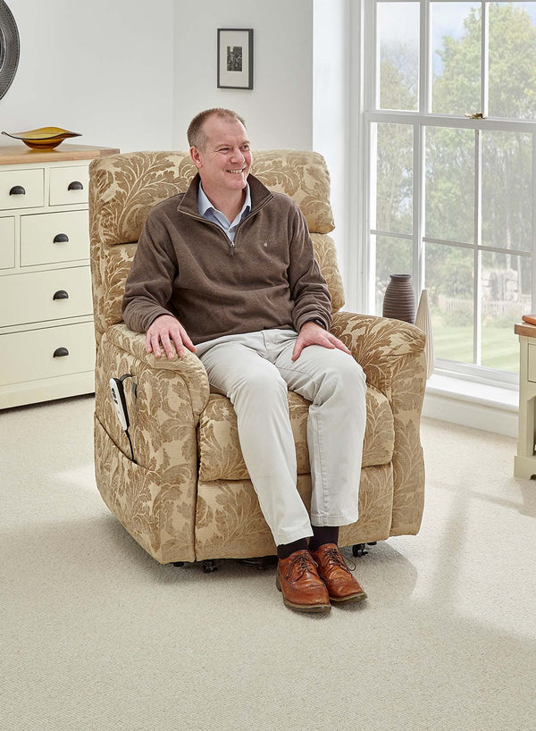 Madison Riser Recliner in use