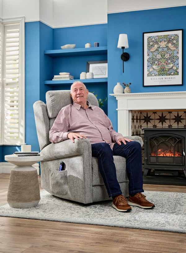 Richmond 4-Motor Riser Recliner in use