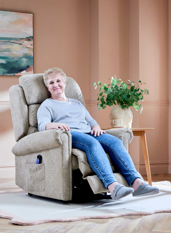 Richmond 4-Motor Riser Recliner in use