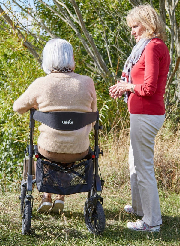 Traxion Outdoor Rollator in use