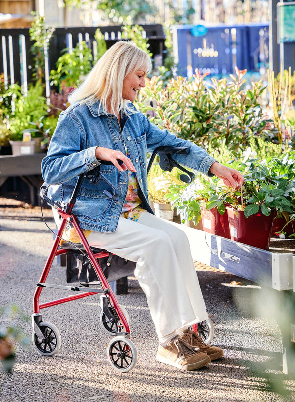 CareCo Spirit Rollator in use