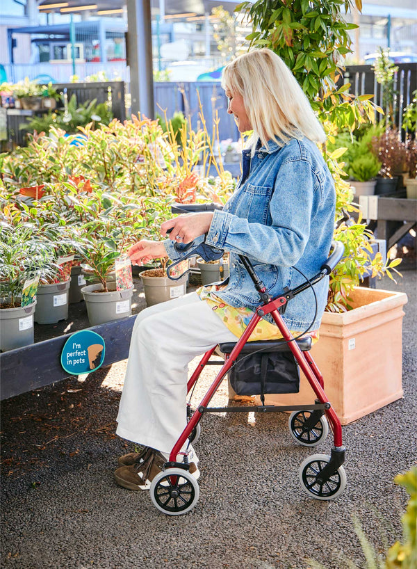 CareCo Spirit Rollator in use