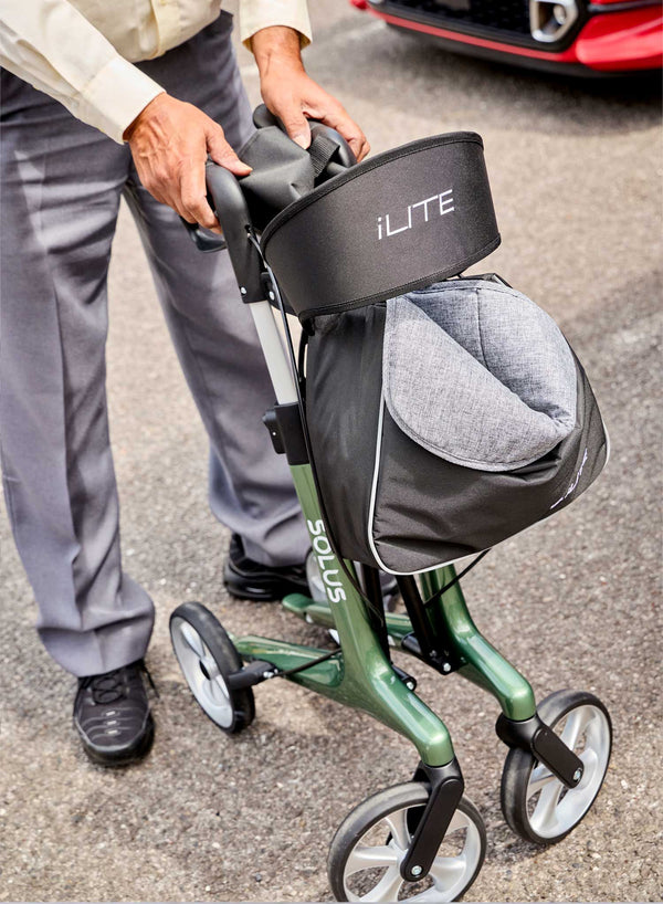iLITE Solus Carbon Fibre Rollator in use