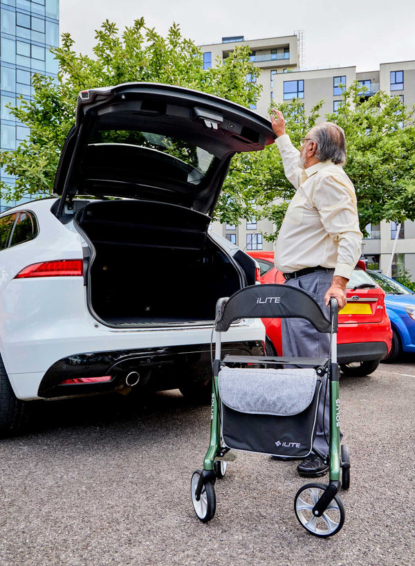 iLITE Solus Carbon Fibre Rollator in use