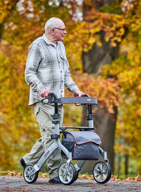 X-Go Zipp Rollator in use