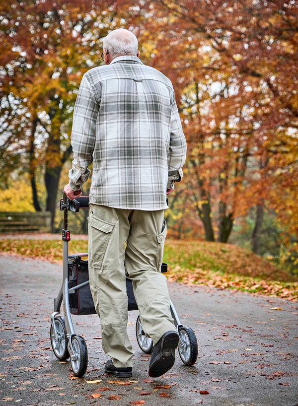 X-Go Zipp Rollator in use