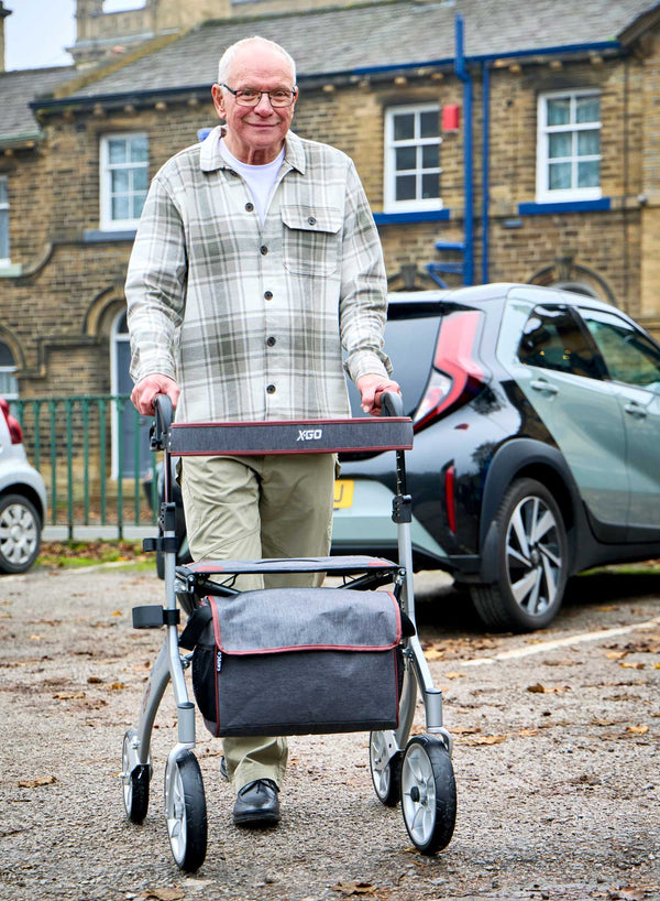 X-Go Zipp Rollator in use