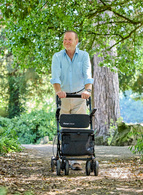 Voyage Deluxe Stroller in use