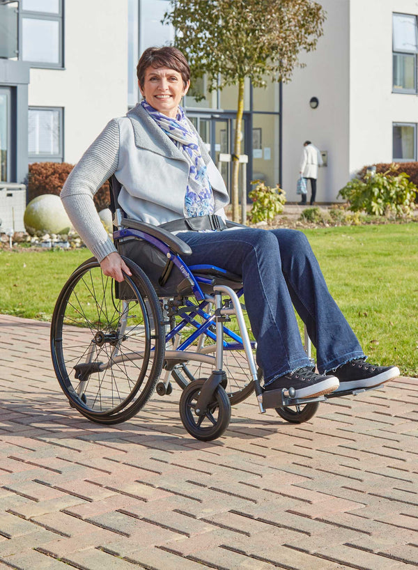 CareCo Ergo Pro Self Propelled Wheelchair - 20" in use