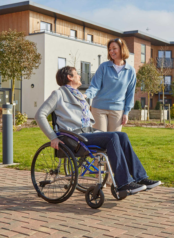 CareCo Ergo Pro Self Propelled Wheelchair - 20" in use