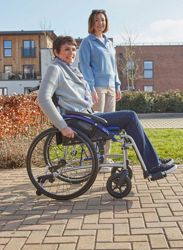 CareCo Ergo Pro Self Propelled Wheelchair - 20" in use