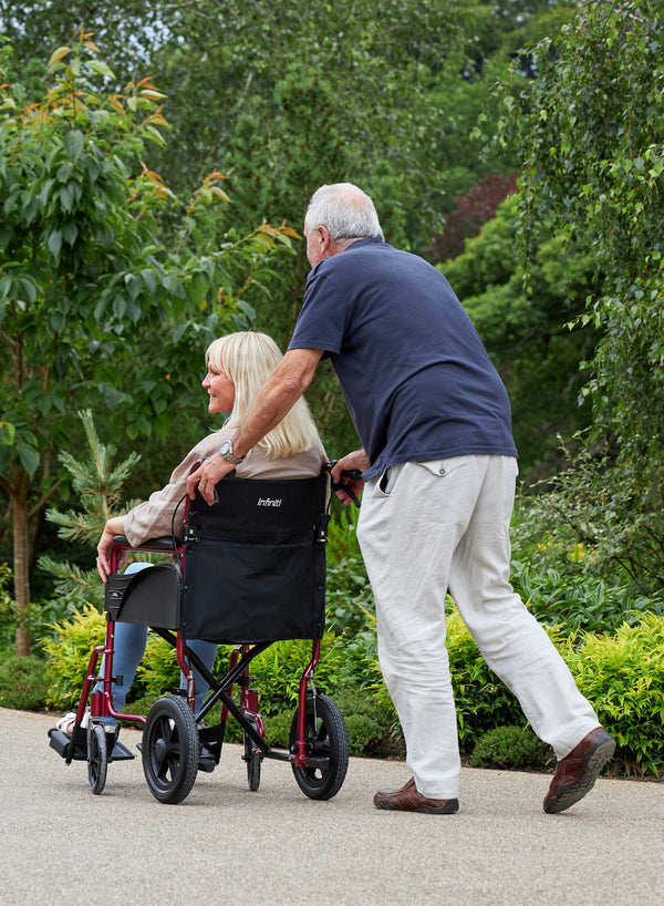 CareCo Infiniti Transit Wheelchair in use