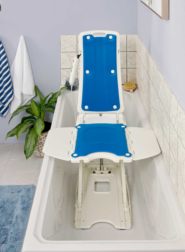 Elixir Pro Bath Lift in use