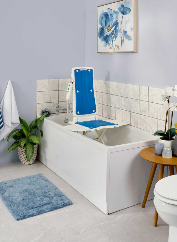 Elixir Pro Bath Lift in use