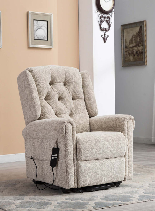 Henley Wingback Riser Recliner in use