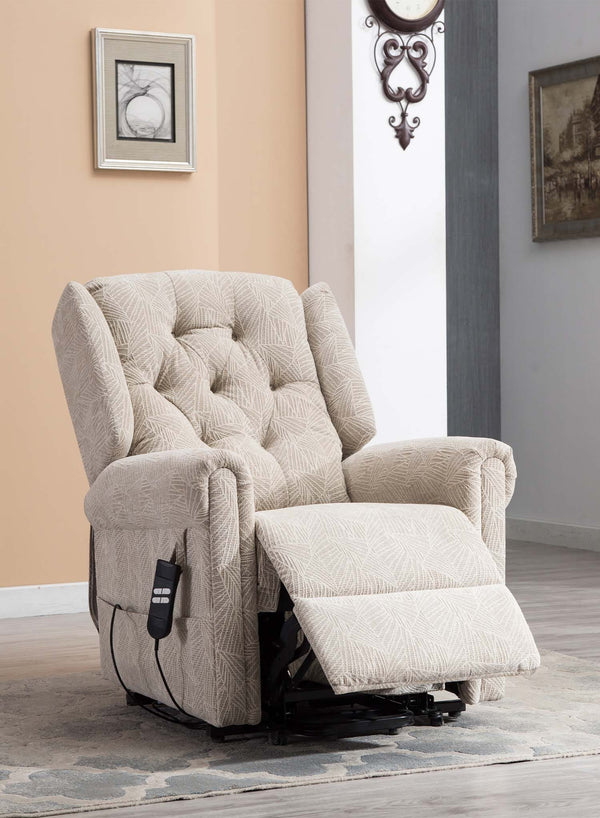 Henley Wingback Riser Recliner in use