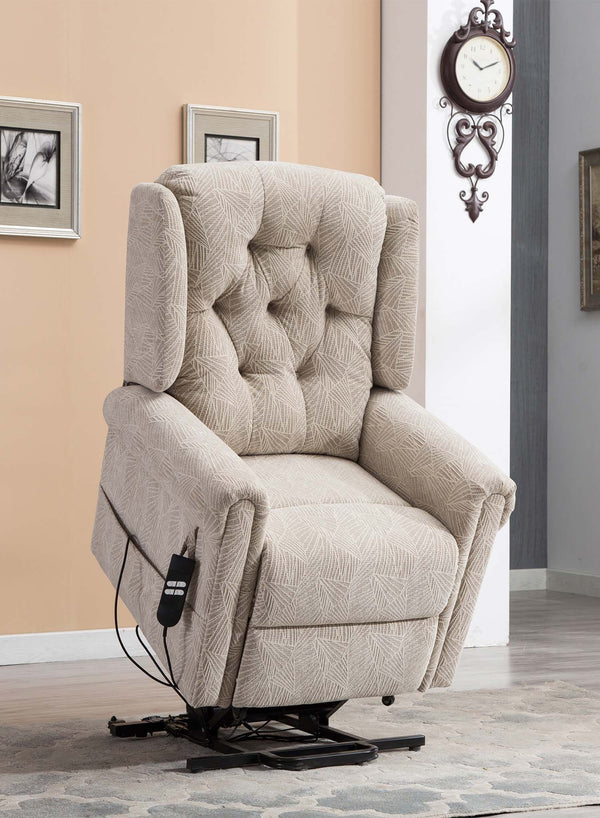 Henley Wingback Riser Recliner in use