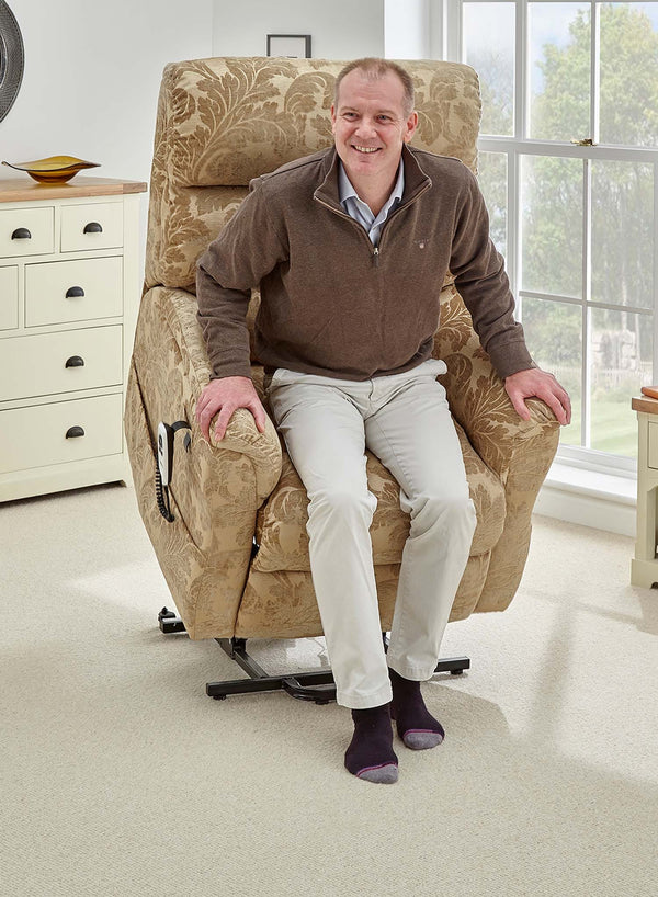Madison Riser Recliner in use