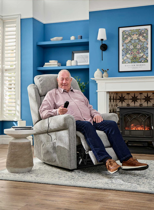 Richmond 4-Motor Riser Recliner in use