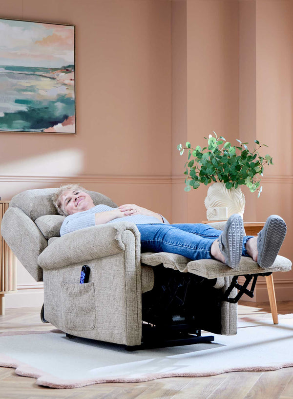 Richmond 4-Motor Riser Recliner in use