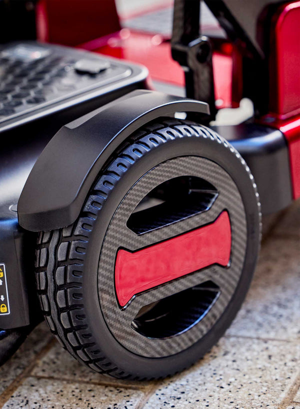 Pride GoGo Carbon Folding Scooter in use