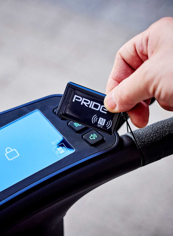 Pride GoGo Carbon Folding Scooter in use