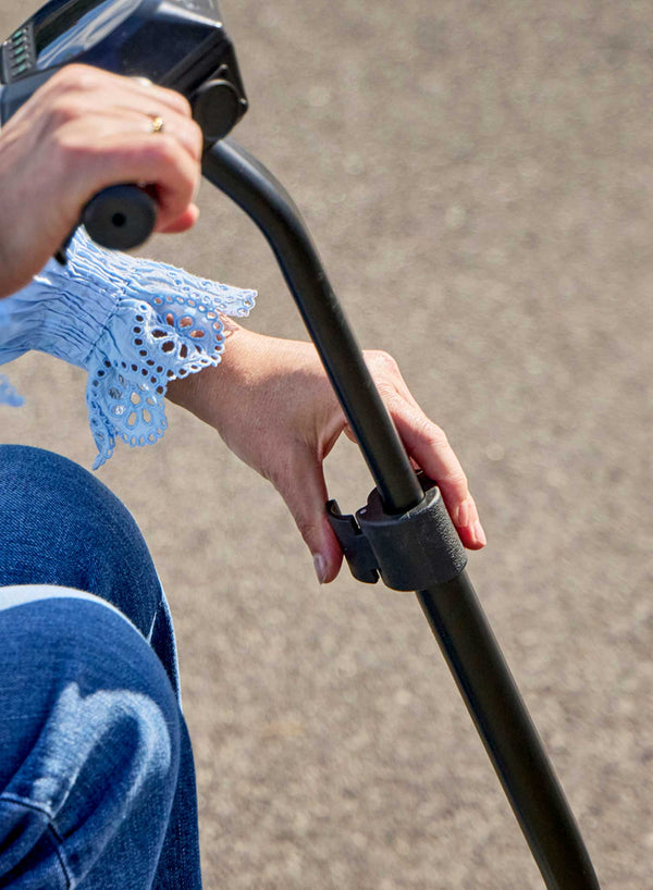 Li-Tech Cybex Electric Folding Scooter in use