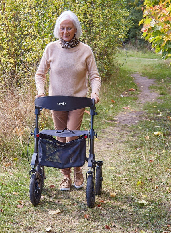 Traxion Outdoor Rollator in use