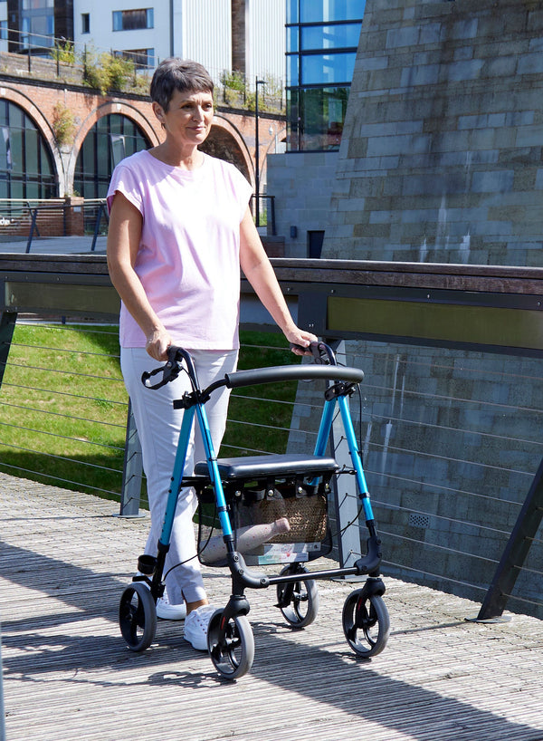 Breeze 8 II Height Adjustable Rollator in use