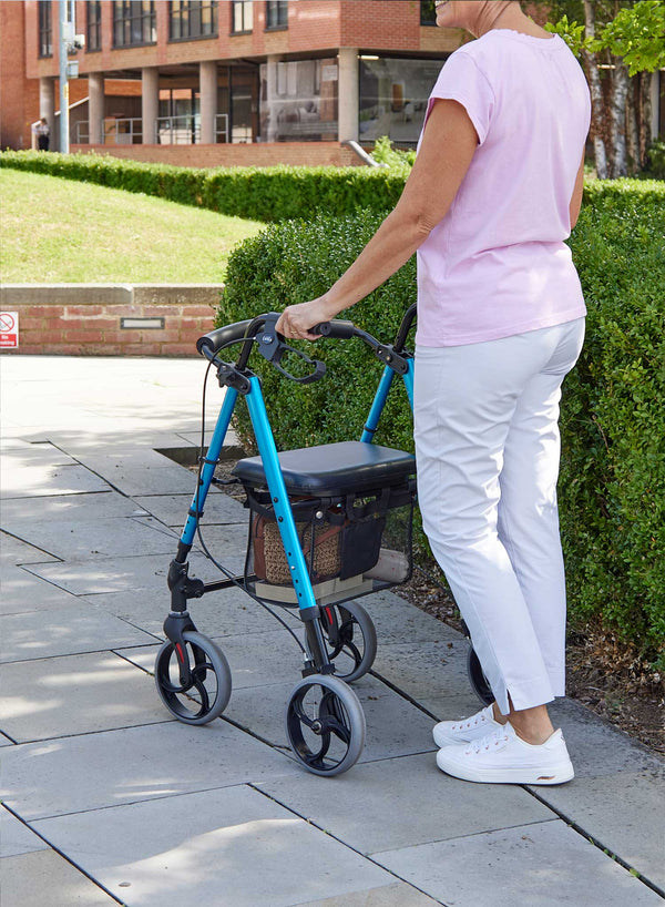 Breeze 8 II Height Adjustable Rollator in use