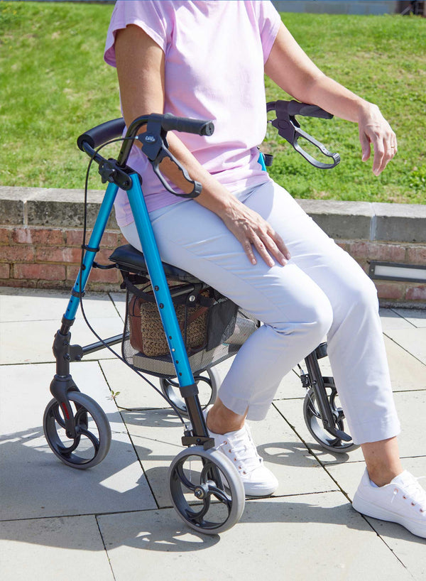 Breeze 8 II Height Adjustable Rollator in use