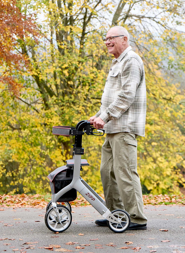 X-Go Zipp Rollator in use