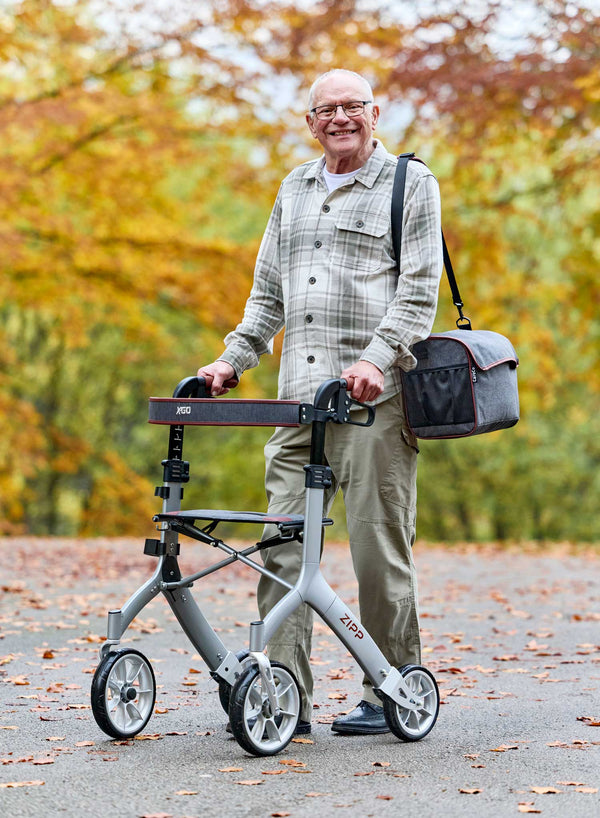 X-Go Zipp Rollator in use