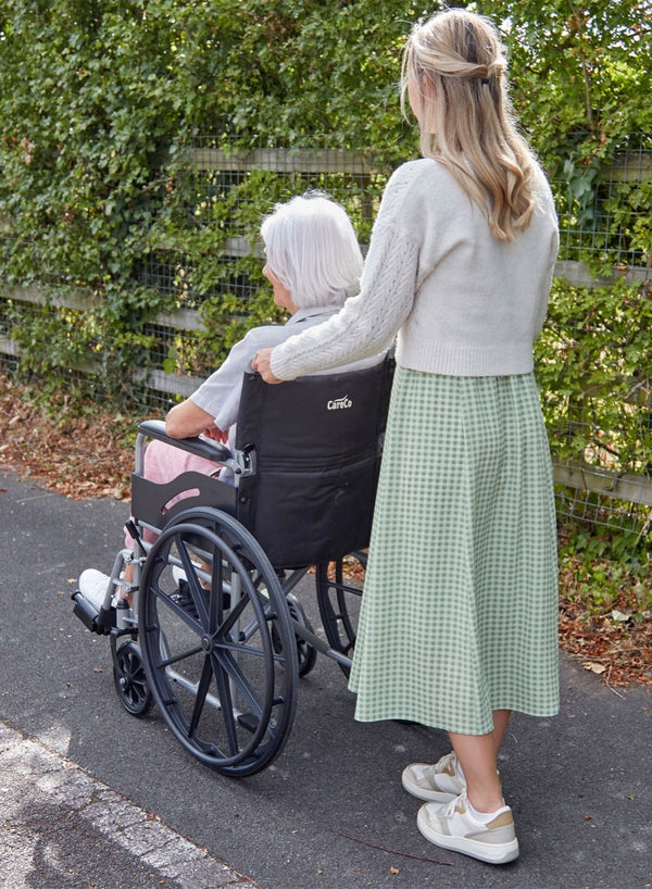 Optima Self-Propelled Wheelchair in use