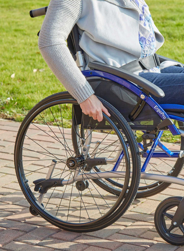 CareCo Ergo Pro Self Propelled Wheelchair - 20" in use